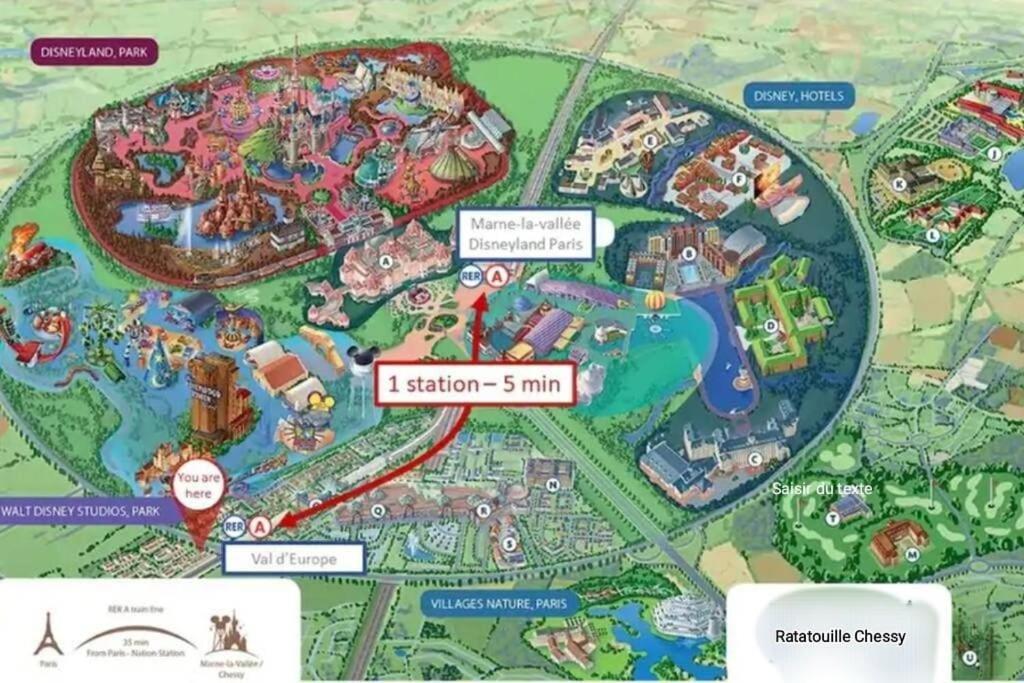 Disney Ratatouille Paris 5Mn Park & Val D'Europe Шессі Екстер'єр фото